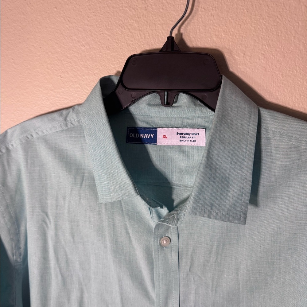 Old Navy Green Casual Button Down Shirt